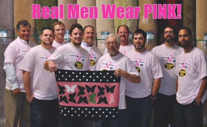 Allwein Carpet One Floor & Home team supporting breast cancer